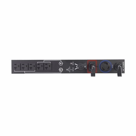 Eaton PDU, Rack Mounted, 5-20R, L5-30P, 1 m, Black EHBPL3000R-PDU1U